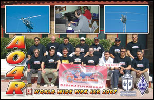 QSL AO4R - CQ WW WPX SSB 2007