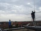 Instalación de nuevas antenas para repetidor de UHF